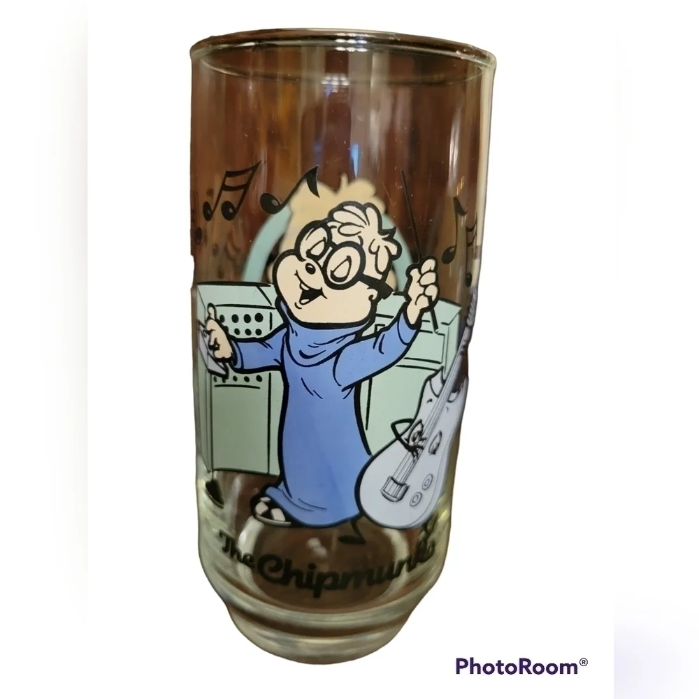 Copy - Vintage 1985 Alvin and the chipmunks glass Simon.